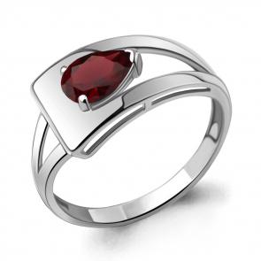 Серебряное кольцо AQUAMARINE с гранатом А6961103 фото