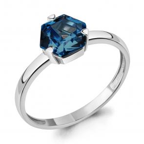 Серебряное кольцо AQUAMARINE с Лондон топазом А6964193 фото
