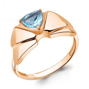 Кольцо из золочёного серебра AQUAMARINE с топазом А6972805-п фото