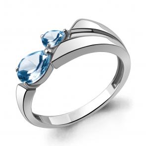 Серебряное кольцо AQUAMARINE с топазом А6973005 фото