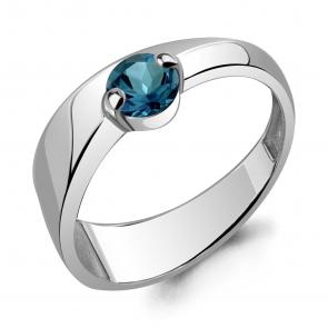 Серебряное кольцо AQUAMARINE с Лондон топазом А6973808 фото