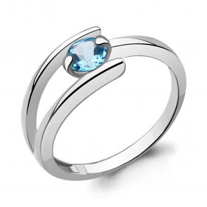 Серебряное кольцо AQUAMARINE с топазом А6974105 фото