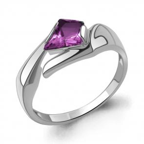 Серебряное кольцо AQUAMARINE с аметистом А6976684 фото