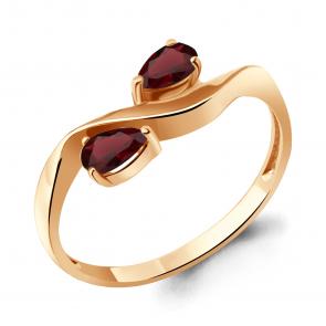 Кольцо из золочёного серебра AQUAMARINE с гранатом А6983503-п фото
