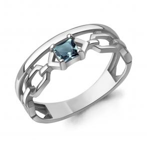 Серебряное кольцо AQUAMARINE с Лондон топазом А6983708 фото