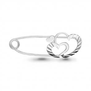 Серебряная булавка AQUAMARINE А71526 фото