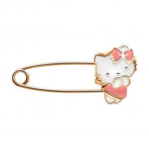 Булавка из золочёного серебра AQUAMARINE с эмалью А74428-п фото