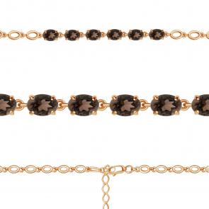 Браслет из золочёного серебра AQUAMARINE с кварцем А7446801-п фото