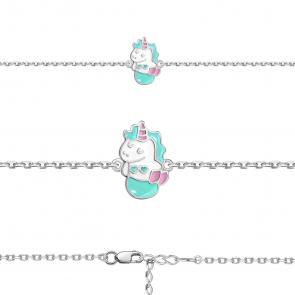 Серебряный браслет AQUAMARINE с эмалью А74686 фото