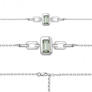 Серебряный браслет AQUAMARINE с празиолитом А7473315 фото