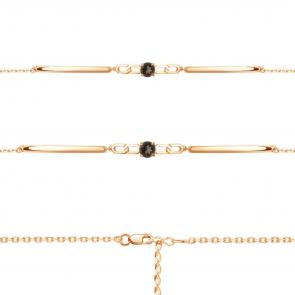 Браслет из золочёного серебра AQUAMARINE с кварцем А7475601-п фото