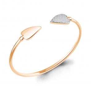 Браслет из золочёного серебра AQUAMARINE с фианитом А74794А-пк фото