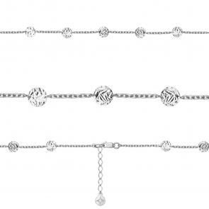 Серебряный браслет на ногу AQUAMARINE А74799 фото