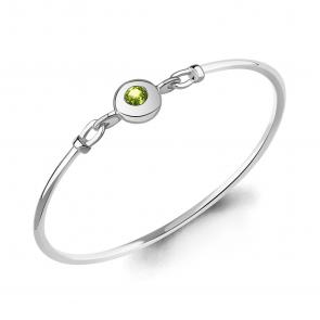 Серебряный браслет AQUAMARINE с хризолитом А7484607 фото