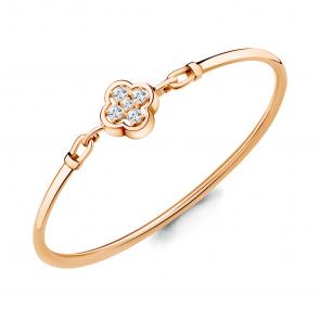 Браслет из золочёного серебра AQUAMARINE с фианитом А74867А-п фото