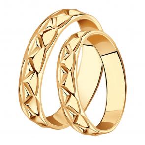 Золотое обручальное кольцо 3,8 мм Красносельский ювелир АК421 фото