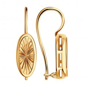 Золотые серьги Красносельский ювелир АСд3920 фото