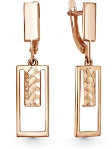 Золотые серьги Красносельский ювелир АСд3954 фото