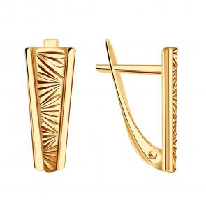 Золотые серьги Красносельский ювелир АСд3956 фото