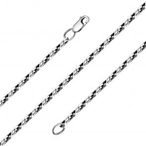 Цепь плетение Фантазийное из черненого серебра Иордань Б-Ц-044 фото