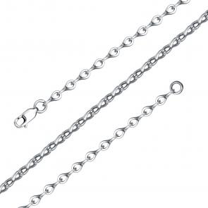 Цепь плетение Фантазийное из черненого серебра Иордань Б-Ц-101 фото