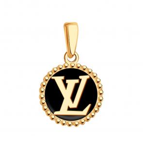 Золотая подвеска BERGER с ониксом Б030152 фото