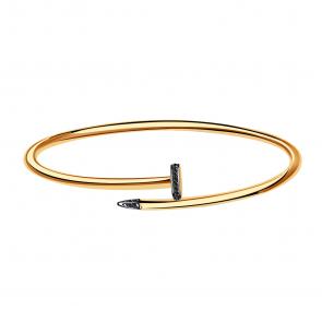 Золотой браслет BERGER с фианитом Б070029ч фото