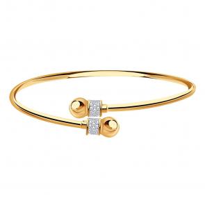 Золотой браслет BERGER с фианитом Б070040 фото