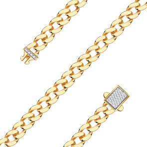 Золотой браслет BERGER с фианитом Б070147 фото