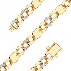 Золотой браслет BERGER с фианитом Б070154 фото