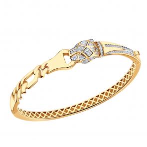 Золотой браслет BERGER с фианитом Б070266 фото