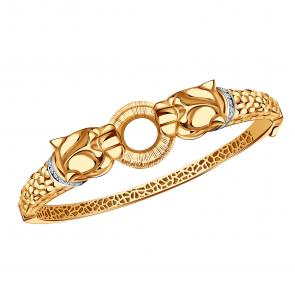 Золотой браслет BERGER с фианитом Б070355 фото