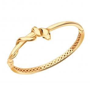 Золотой браслет Символ года Змея BERGER с фианитом Б070357 фото