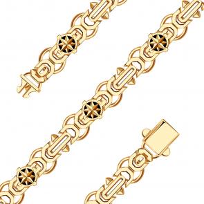 Золотой браслет BERGER с ониксом Б070411 фото