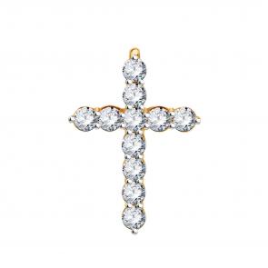 Золотая подвеска BERGER с фианитом Б080040 фото