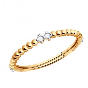 Золотое кольцо BERGER с фианитом Б110264 фото