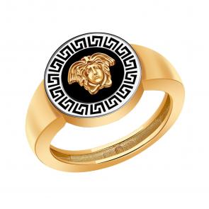 Золотое кольцо BERGER с ониксом Б110415 фото