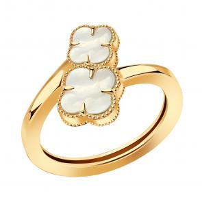 Золотое кольцо BERGER с перламутром Б110429п фото