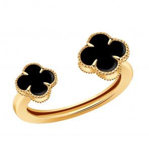 Золотое кольцо BERGER с ониксом Б110430 фото