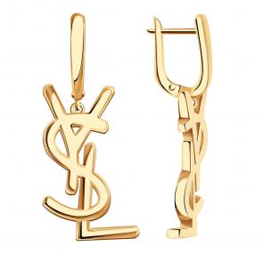 Золотые серьги BERGER Б120109 фото