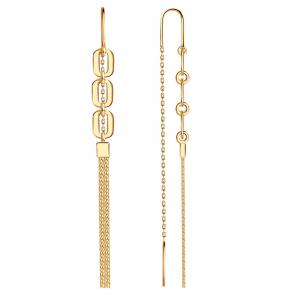 Золотые серьги BERGER Б120376 фото