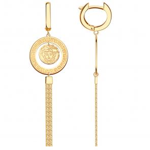 Золотые серьги BERGER Б120548 фото