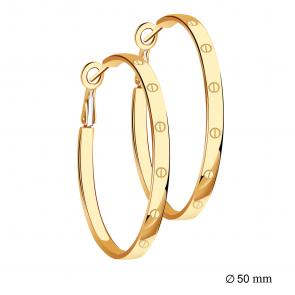 Золотые серьги BERGER Б120604 фото