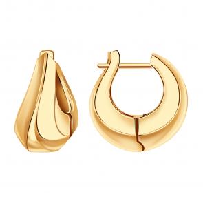 Золотые серьги BERGER Б120901 фото