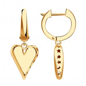 Золотые серьги BERGER Б120956 фото