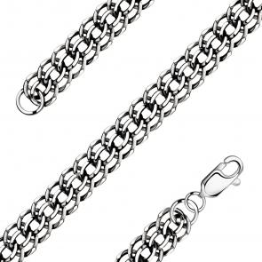 Браслет плетение Питон из черненого серебра NOVIKOV БА111 фото