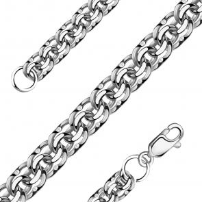 Серебряный браслет плетение Бисмарк NOVIKOV БАрод091 фото