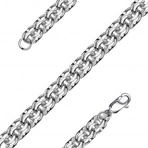 Серебряный браслет плетение Бисмарк NOVIKOV БАрод101 фото