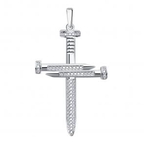 Подвеска из белого золота BERGER с бриллиантом ББР180005Б фото