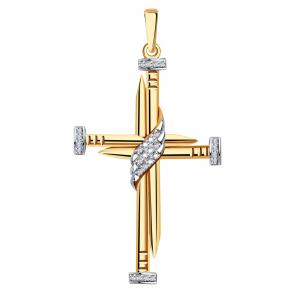 Золотая подвеска BERGER с бриллиантом ББР180015 фото